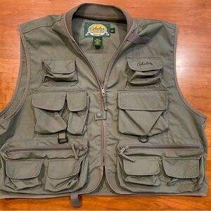 Cabela’s Fly Fishing Vest| Mens Large Regular| Color Khaki